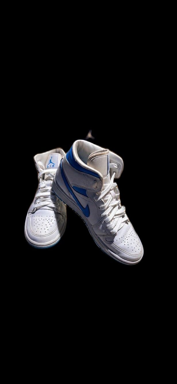 Nike Air Jordan 1Mid UNC Women's 7.5 White Powder Blue BQ6472-114 2020